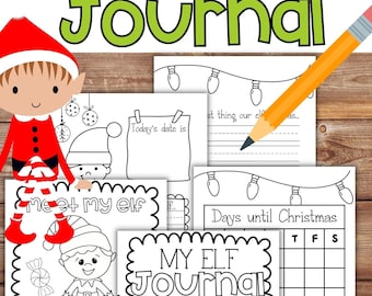 Christmas Elf Observation Journal, Elf Journal Activity, Christmas Writing Prompts, Elementary Writing for Grades K-5