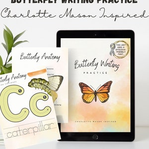 Butterfly Study Unit, K-2nd Grade, Charlotte Mason Inspired, Homeschool Lesson, Christian Lesson Plans, Unit Study, Homeschool