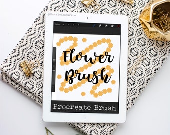 Flower Brush, Procreate Brush, Procreate Accessories, iPad Art, Graphic Design, Digital Art, Graphic Arts