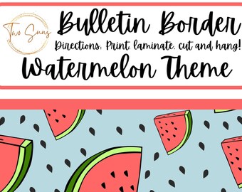 Classroom Bulletin Border, Printable Bulletin Board Border | Digital Classroom Decor | 8.5x11” PDF | Teacher Bulletin Trim