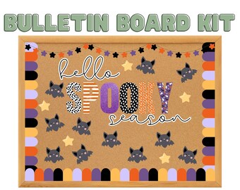 Fall Bulletin Board Kit, Printable Bulletin Board Decorations, Classroom Decor, Modern Classroom Decorations