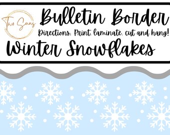 Classroom Bulletin Border, Bulletin Board Border, Printable Classroom Decorations, PDF Format