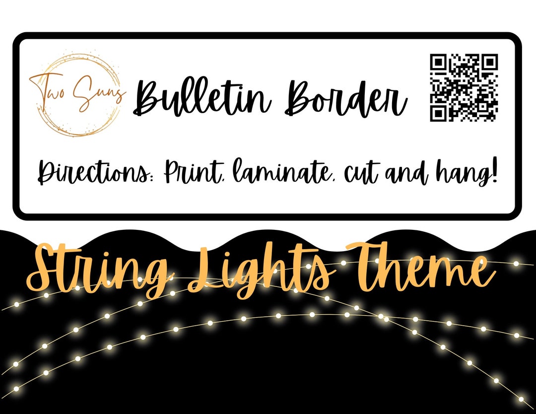 Bulletin Border Bulletin Board Border Printable Classroom Decorations Bulletin Border Bulletin Board Border Printable Classroom Decorations
