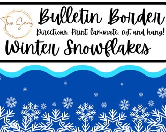 Classroom Bulletin Border, Bulletin Board Border, Printable Classroom Decorations, PDF Format