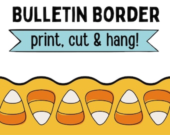 Fall Bulletin Border, Print Cut & Hang, Bulletin Board Border, Modern Classroom,  Printable Classroom Decorations, Bulletin Decor