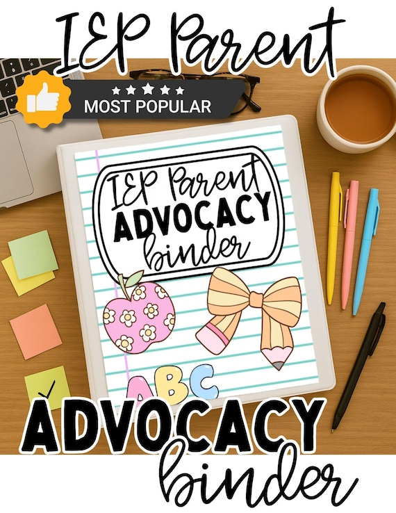 IEP Parent Advocacy Binder: Special Education Meeting Organizer (PDF Download)