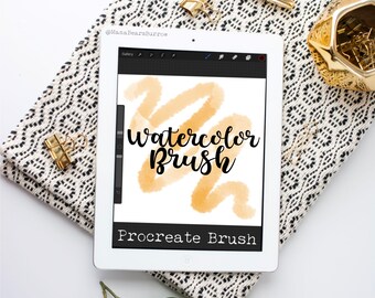 Watercolor Brush, Procreate Brush, Procreate Accessories, iPad Art, Graphic Design, Digital Art, Graphic Arts
