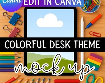 iPad Mockup for Canva | Drag-and-Drop Frame | Teacher Resource Display | Digital Educational Mock Ups | TPT Seller Resources