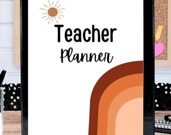 Undated Teacher Planner, Printable PDF, 150+ pages, Printable Planner, Teacher Resources & Homeschool Resources