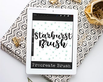 Starburst Brush, Procreate Brush, Procreate Accessories, iPad Art, Graphic Design, Digital Art, Graphic Arts