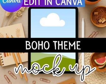 iPad Mockup for Canva | Drag-and-Drop Frame | Teacher Resource Display | Digital Educational Mock Ups | TPT Seller Resources
