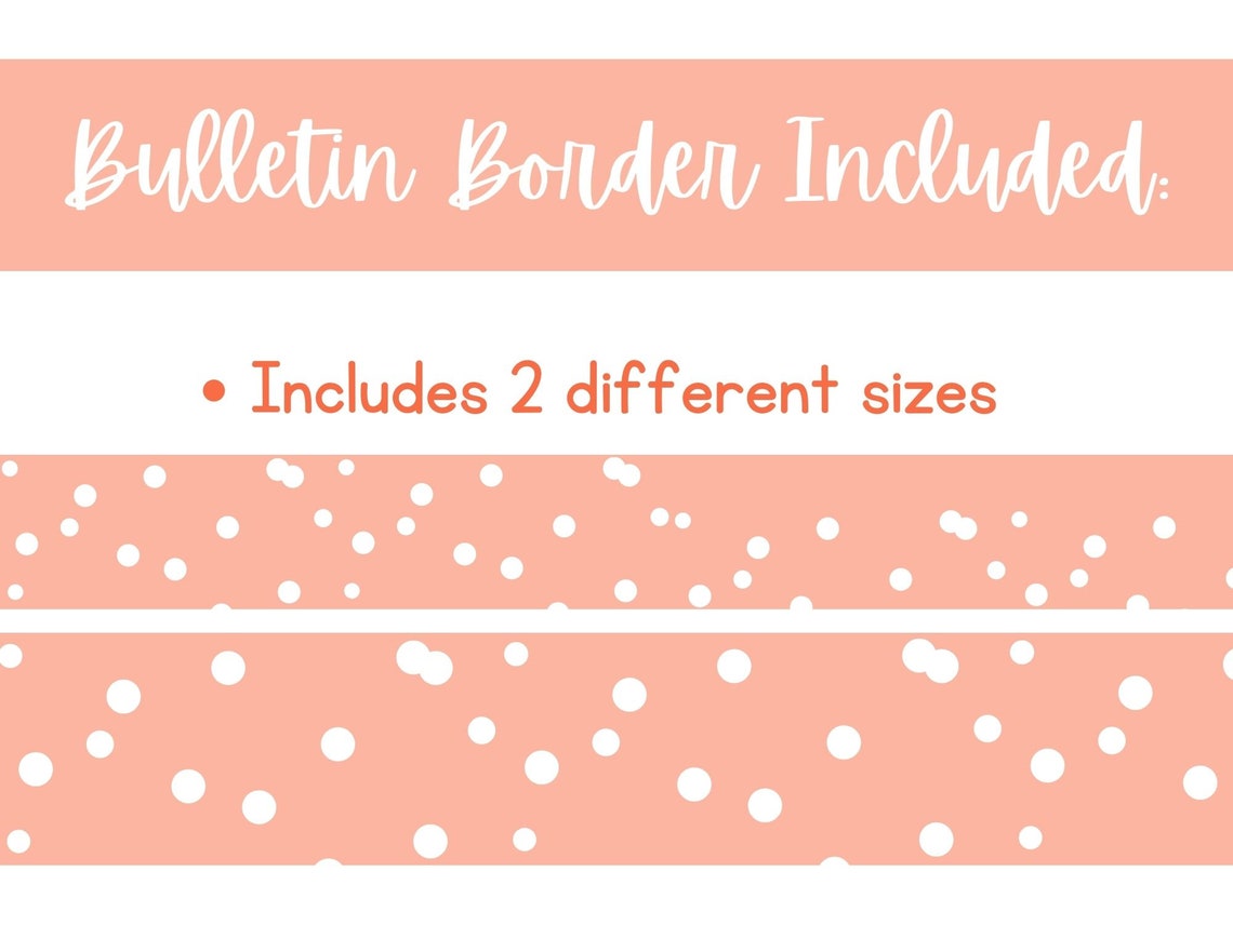 Just Peachy, Easy Bulletin Board Kits, Printable Bulletin Board Kit