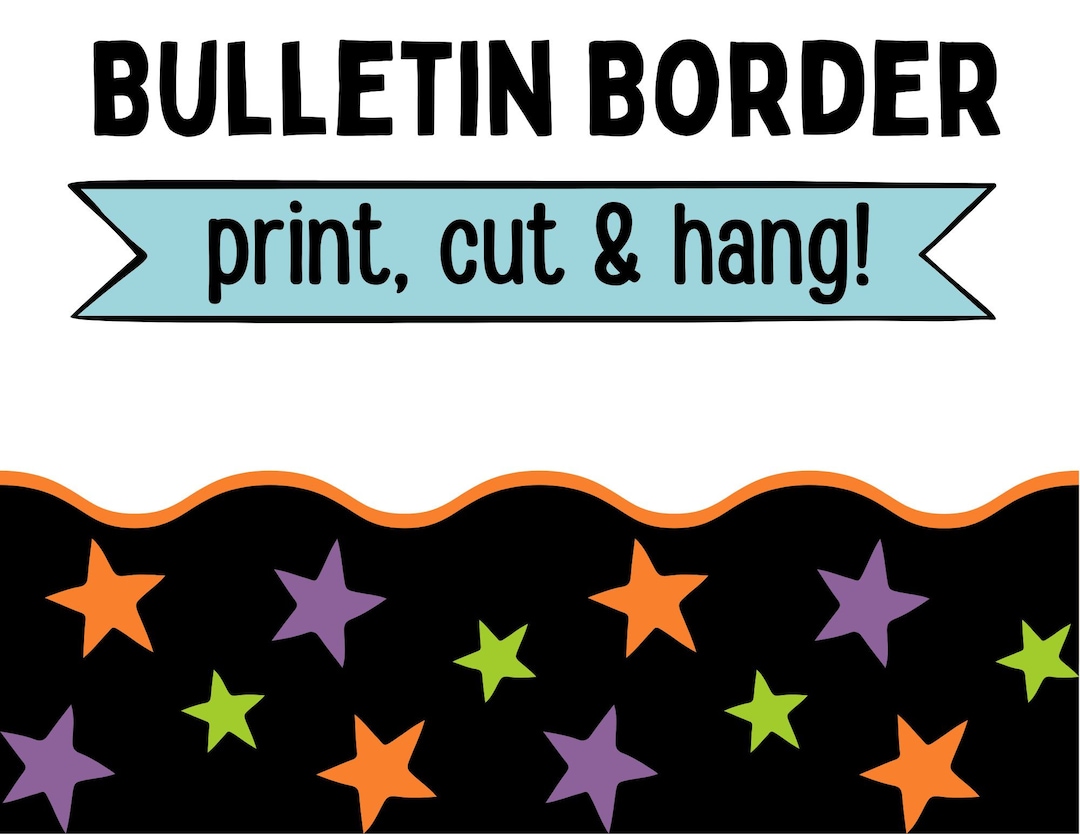 Fall Classroom Bulletin Board Border (PDF Pattern) - Etsy