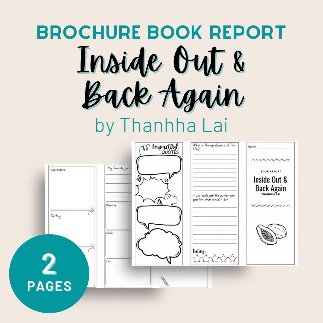 Printable　Homeschool　PDF　Out　Report　Back　Book　Again　Inside　Etsy