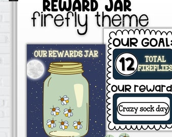 Spring Fireflies Incentives Jar, Class Rewards, Individual Student Rewards