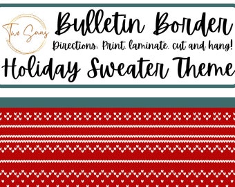 Classroom Bulletin Border, Bulletin Board Border, Printable Classroom Decorations, PDF Format