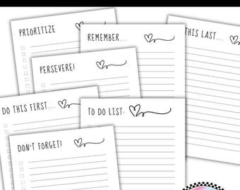 Printable To Do List for Teacher Planners • PDF Daily Task Template • Editable Teacher Checklist • Classroom Organization Download