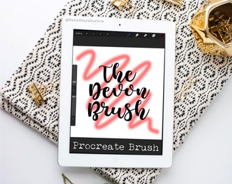 The Devon Brush, Procreate Brush, Procreate Accessories, iPad Art, Graphic Design, Digital Art, Graphic Arts
