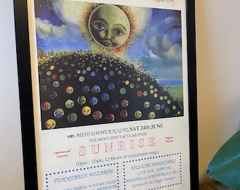 Sunrise - A Midsummer Nights Dream 1989 Flyer Poster  (A2)