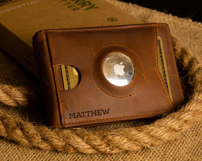 Portafoglio Da Uomo Personalizzato In Vera Pelle Con I Nomi Dei Figli - Foto 6