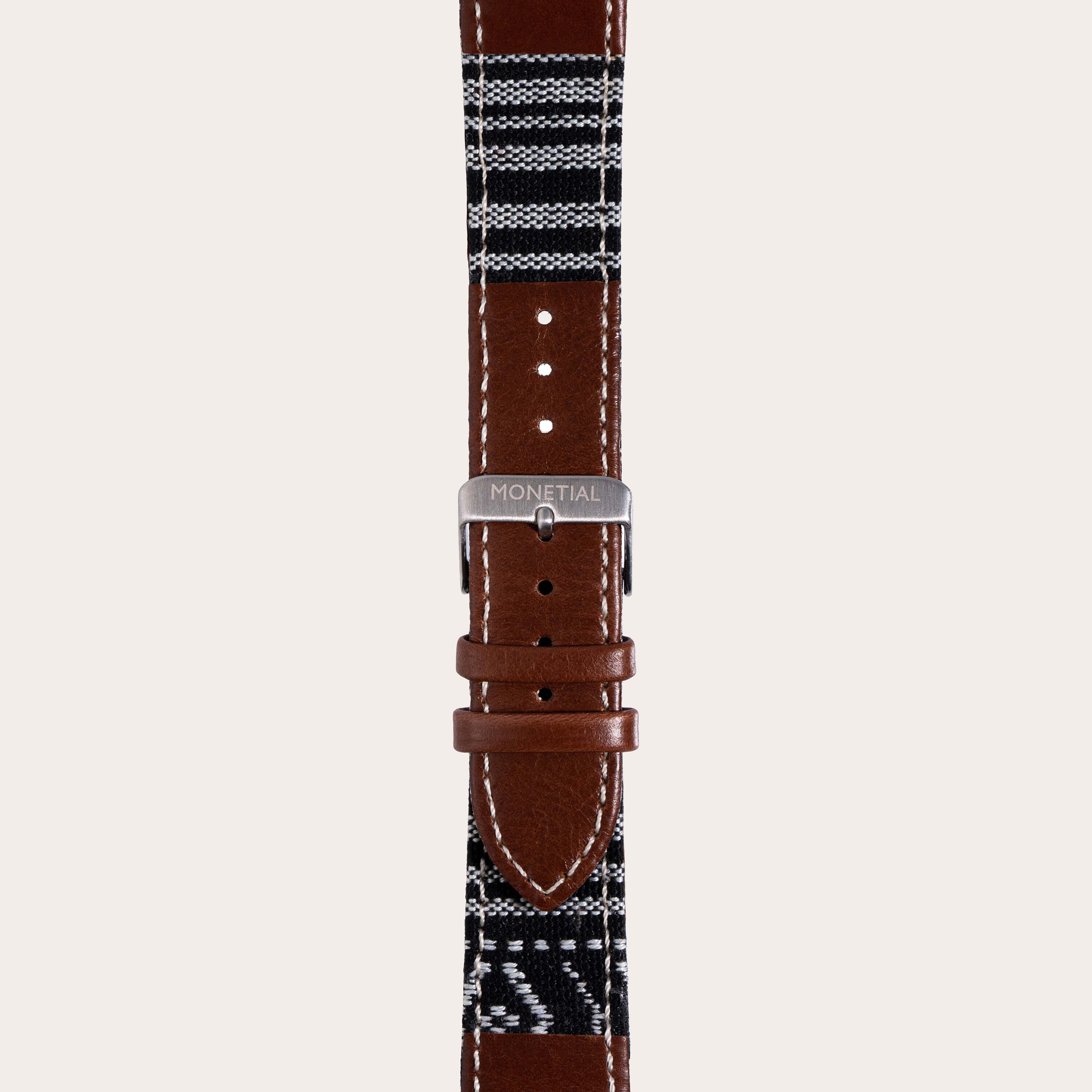 Simulation Crocodile Pattern Leather Watch Strap For Watch 8 7 6 5 4 3  Leather Watchbands For Iwatch - Temu Germany