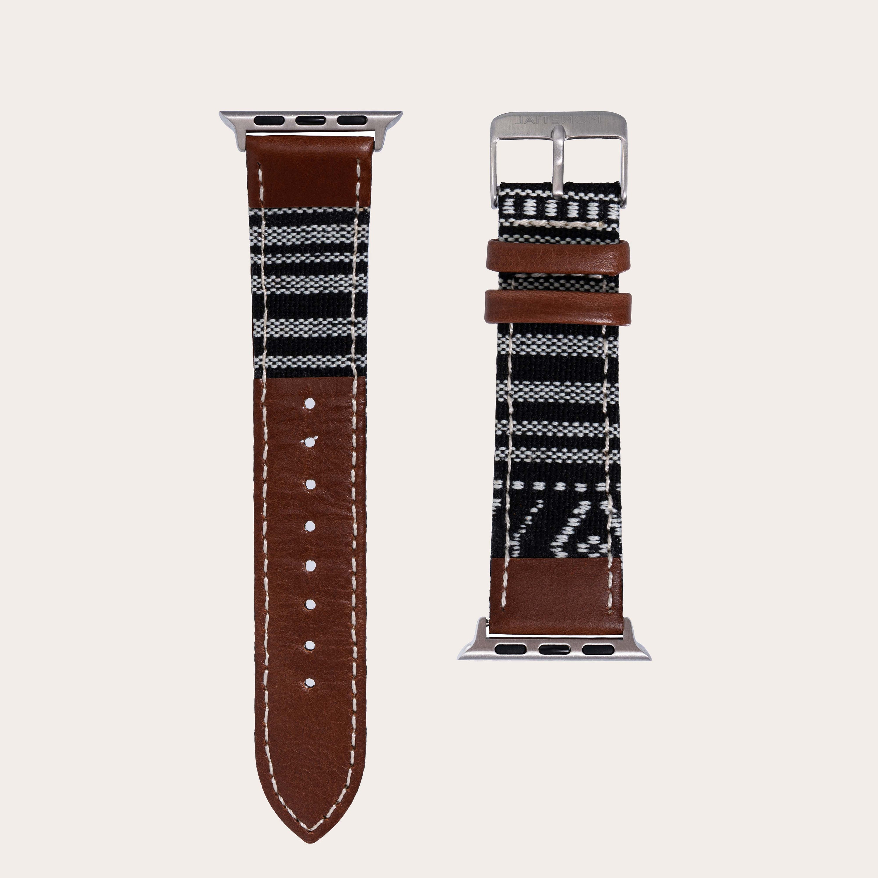 Simulation Crocodile Pattern Leather Watch Strap For Watch 8 7 6 5