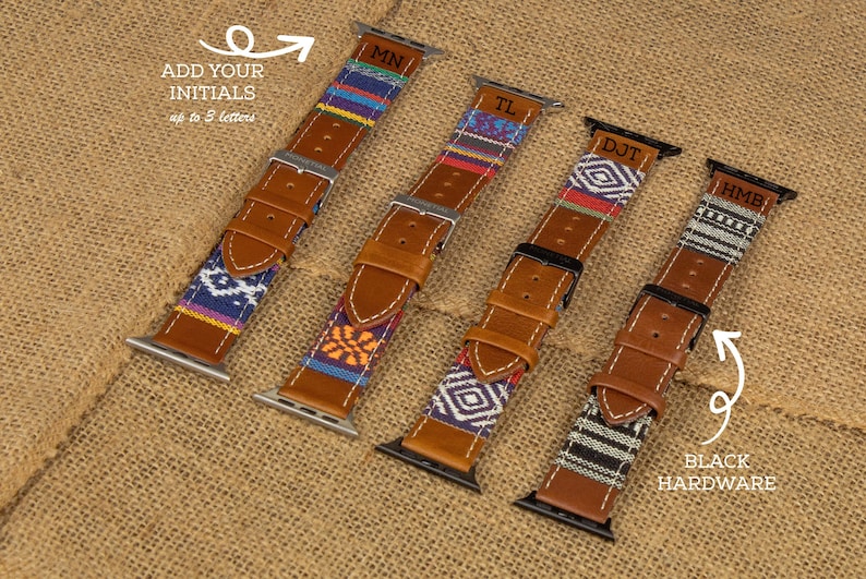 Personalized Leather Apple Watch Bands for Series Ultra 8 7 6 Etsy