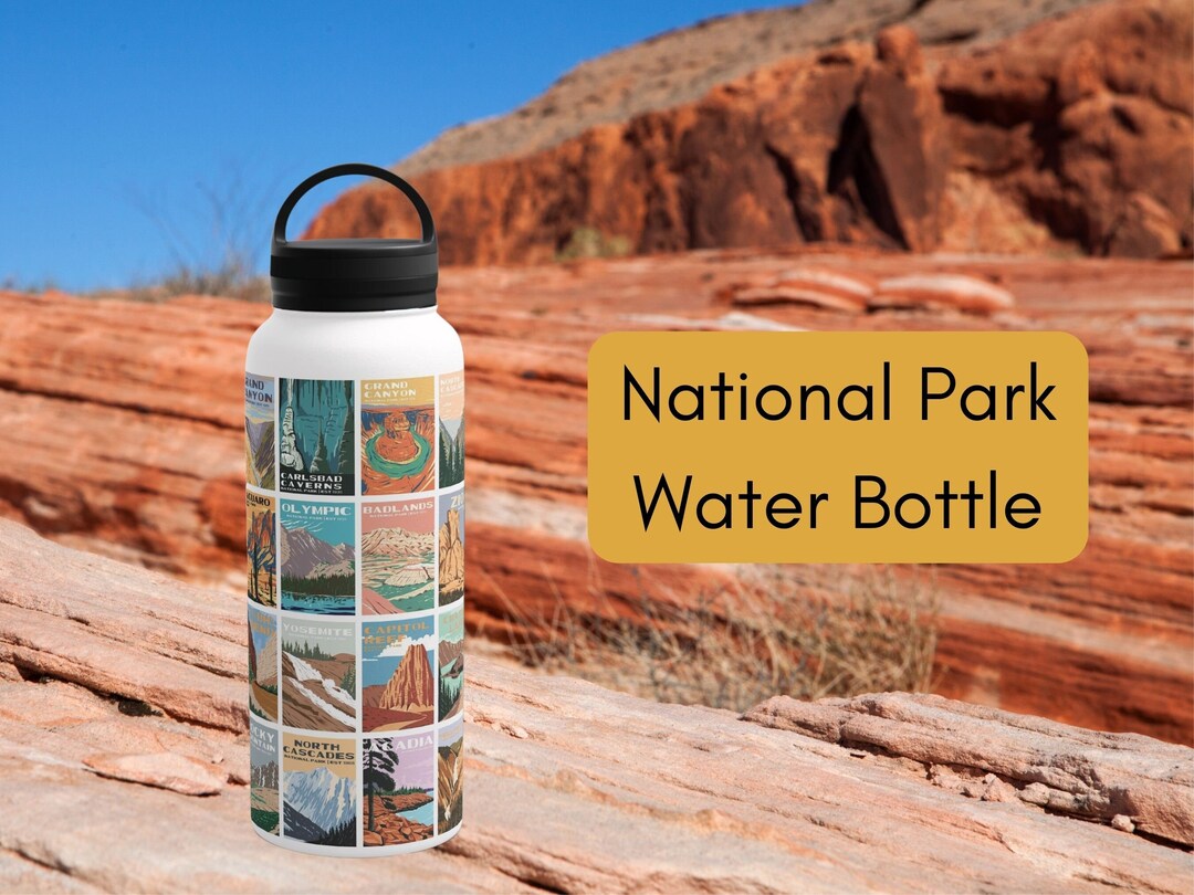 National Park Water Bottle Insulated Water Bottle 32oz - Etsy