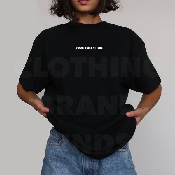 BLACK Tshirt Model Mockup, GILDAN shirt mockup, mockup BUNDLE, photoshoot mockup, white background, natural lighting