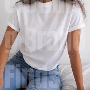 Blanco wit T-shirt: katoenen uniseks T-shirt, basic alledaagse top