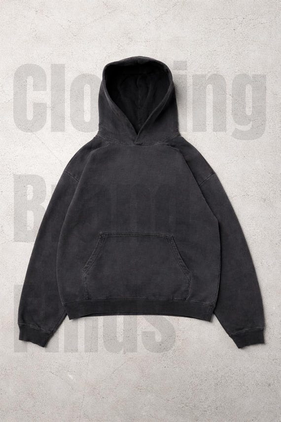 Black Hoodie Mockup | Unisex Apparel Mockup | Clear Background | Black Zip Up Hoodie Mockup | Blank Hoodie | POD Ready