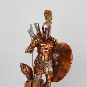 Ares Mars - Olympian God of War, Battlelust, Courage and Civil Order - Copper Plated Alabaster