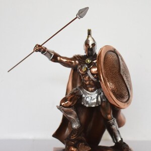Leonidas - 530-480 B.C - Warrior king of the Greek city-state of Sparta - 300 and the Battle of Thermopylae - Copper Plated Alabaster