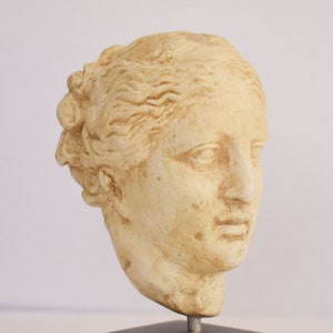 Hygieia Kopfbüste - Göttin der Gesundheit, Sauberkeit und Hygiene - Tochter des Asklepios - Replik - Steinwurf