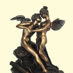 Eros  Cupid Psyche - The Greatest Love Story in Greek Mythology - It has inspired Artists all over the World - Cold Cast Bronze Resin