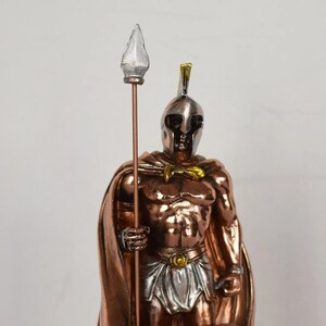 Leonidas - 530-480 B.C - Warrior king of the Greek city-state of Sparta - 300 and the Battle of Thermopylae - Copper Plated Alabaster