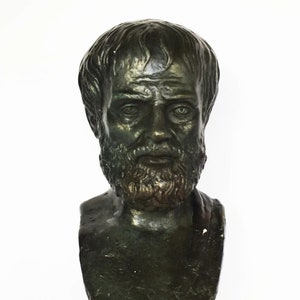 Aristotle Bust - Ancient Greek Philosopher and Scientist, one of the Greatest Intellectual Figures of Western History - Casting Stone