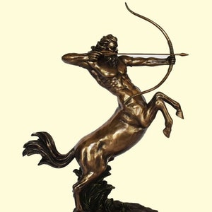 Centaur Kentauros - Mythological Creature - The upper body of a Human and the lower body and legs of a Horse - Cold Cast Bronze Resin