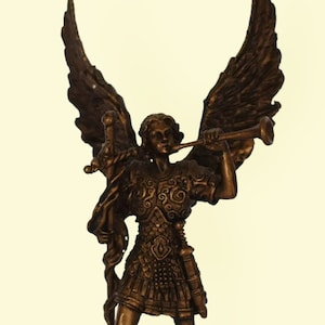 Archangel Gabriel - The Herald of Visions, Messenger of God and one of the Angels of higher Rank - Small - Cold Cast Bronze Resin