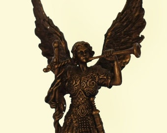 Erzengel Gabriel - Der Herold der Visionen, Gesandter Gottes und einer der Engel höheren Ranges - Klein - Kaltguss Bronze Resin