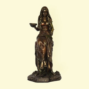Pythia - The high Priestess of Apollo, who used to live and prophesize inside the Delphic Oracle - Cold Cast Bronze Resin