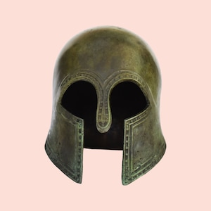 Ancient Greek Spartan Helmet - Corinthian Type - Warrior - Classic Period - Museum Replica - Bronze