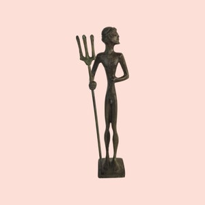 Poseidon Neptune - The Olympian God of the Sea, Earthquakes, Floods, Drought and horses - Bronze