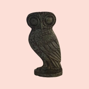 Chouette d&#39;Athéna Minerve - Symbole de sagesse, de connaissance, de prudence, de changement, de transformation et de développement intuitif - Bronze
