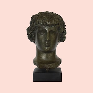 Antinous Antinoos Bust - Relationship with Hadrian, the most powerful man of the Roman Empire - Bronze