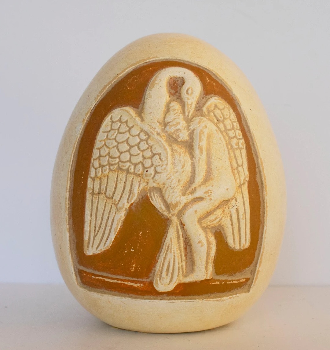 Zeus Disguised as a Swan Lay With Leda, Who Laid an Egg From Which Were