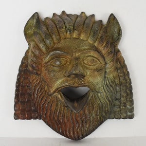 Satyr Mask - Rustic Fertility Spirit of the Countryside and Wilds - Companion of the Gods Dionysus, Hermes and Pan - Casting Stone