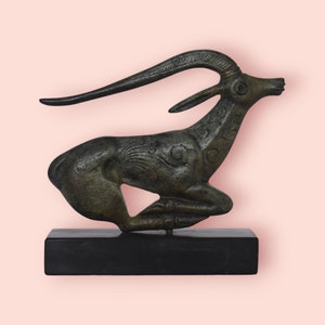 Ibex - Zeus was reared on Crete by the goat Amalthea and in gratitude for its care, turned into the constellation Capricorn - Bronze