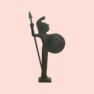 Athena Minerva - Goddess of Wisdom, Warfare, Handicraft, Courage, Inspiration, Civilization, Strength, Strategy, Arts, Skill.  - Bronze