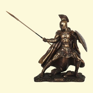 Hector - Trojan Prince and the greatest Warrior for Troy in the Trojan War - Cold Cast Bronze Resin
